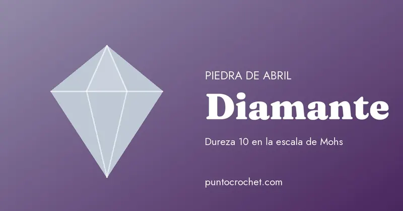Gema de color transparente dibujada junto al nombre Diamante