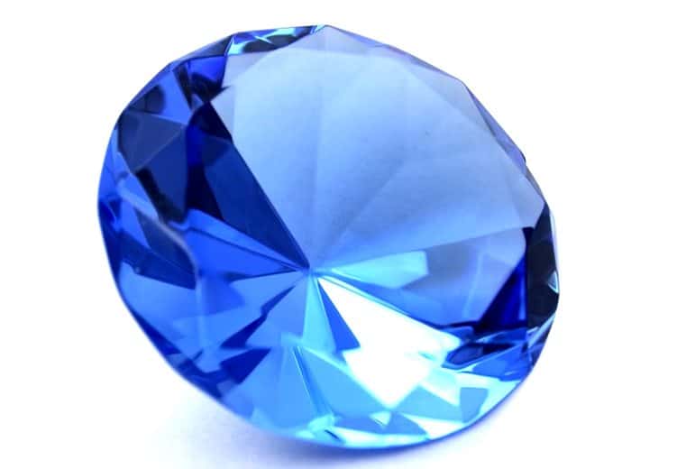 11mm Aspecto Redondo Azul Intenso Laboratorio Piedra Preciosa Zafiro