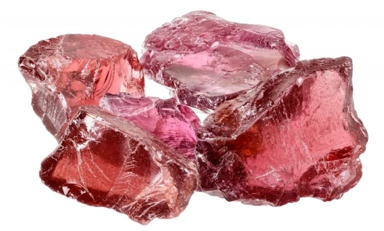 Granate rodolita piedras preciosas rosadas